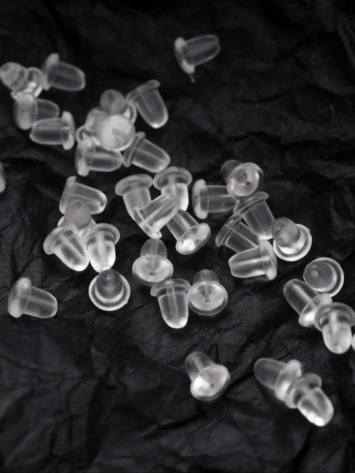 Silicone Earrings Back Plug (100pcs), Earrings Back Plug for Stud/dangle Earrings, Anti-slip Earring Back Caps, Earrings DIY Accessories, Jewelry Maki