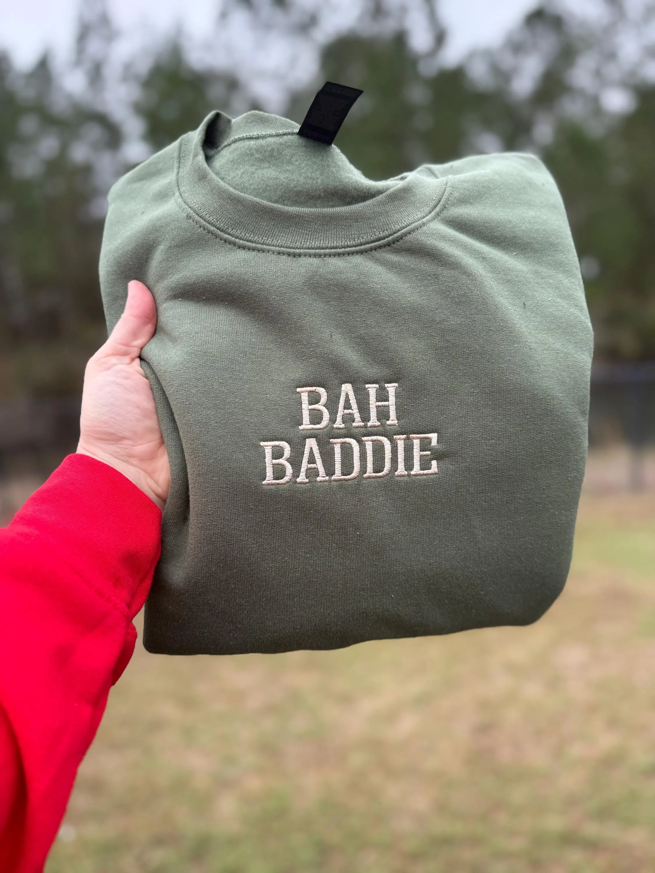 BAH BADDIE CREWNECK| milspo apparel | funny military crewneck