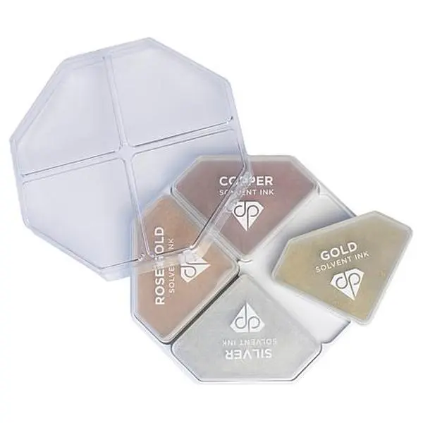 Crafts & Sewing Diamond Press Metallic Inks - 4-pack