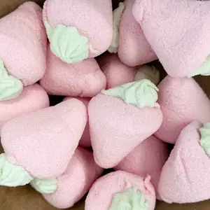 Swedish Marshmallow Strawberries - Ideal for Desserts and Treats, Lightweight and Versatile Flavor Options