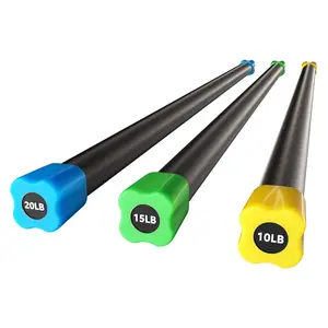Signature Fitness Total Body Workout & Exercise Weighted Bar Padded Grip, 3 Pack Signature Fitness Total Body Workout & Exercise Weighted Bar Padded Grip, 3 Pack