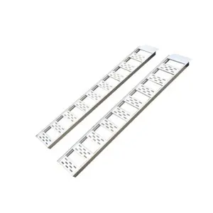 212 MAIN 12x78 in. Aluminum Tread Ramp, 1250 Lb Capacity, Silver, Secure Load, Pack of 2