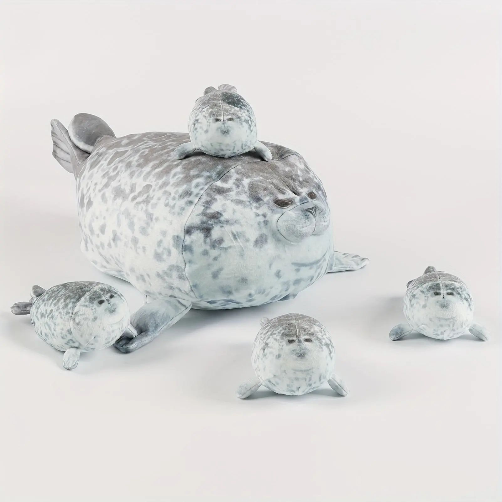 Cute Seal Plush Toy, 1 Set Simulation Seal Plushie, Birthday & Holiday Gift, Home Decor Ornament, Stuffed Toys for Teens
