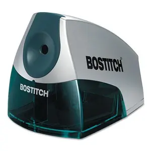 212 MAIN Bostitch Personal Electric Pencil Sharpener, Desktop Model with Large Tray, Sharpens Fast, Stanley Black And Decker BOSEPS4BLUE