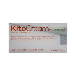 KitosCell - KitoCream 3.5g Acne Treatment with Pirfenidone for Skin Repair and Acceleration of Cicatrización, Suitable for Small Areas and Local Use - Skincare