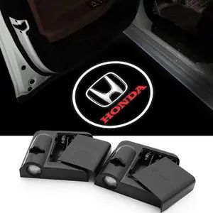 For Honda Accord Odyssey Civic CRV Inspire Envix HRV Car Door Welcome Light Led HD Projector Lamp Courtesy Lights Auto Accessory