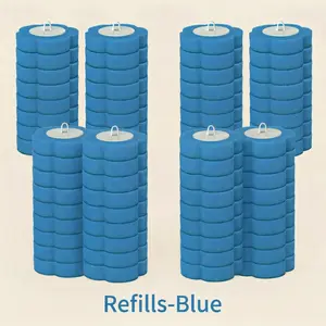 16pcs Disposable Cleaning Refills, Disposable Toilet Brush Pads, 16pcs Cleaner Refills Toilet Brush for Toilet Bathroom Cleaning,Bowl Cleaners,  Home Cleaning Products, Cleaning Supplies