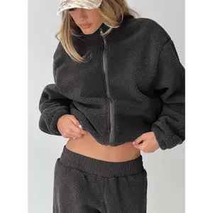 Siberia Fleece Zip Up Jumper Charcoal