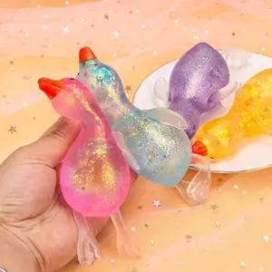 Squishy Duck Toy Funny Duck Stress Relieving Fidget Toys Decompression Squeeze Toys Cute Duck Ornament Childrens Day Gifts 말랑이