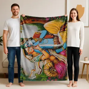 1 piece Certainly! Here's a summary of the mythological love story of Krishna and Radha in English: Krishna and Radha's love story is one of the most celebrated and enchanting tales from Hindu mythology. Krishna, the eighth incarnation of the god