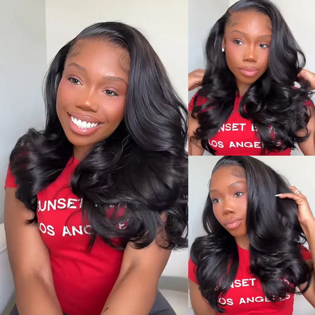 Beautyforever KieRaShon 7x5 Glueless Lace Closure Wig, No Slip Human Hair Wig with Feathered Layers, Left Side Part, Invisible Drawstring for Everyday Wear, Invisible Drawstring Wig