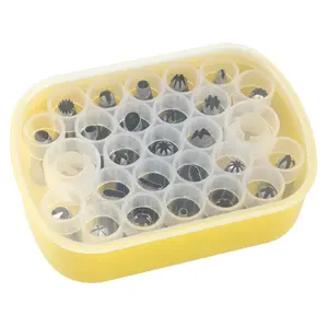 Cake Decorating Tip Set Boxed 25-Piece Stainless Steel Full Set Icing Tools, Perfect for Baking & Pastry Decoration