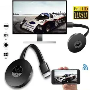 Wireless Phone Screen Mirroring Device, Horizontal & Vertical Screens, G2 Push Treasure HD HDMI Projection, No Delay Mobile Live Streaming