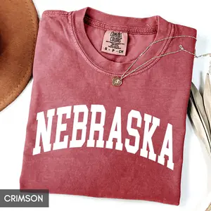 Comfort Colors Nebraska Shirt, State of Nebraska Shirt, Travel Shirt for him or her, Cute Nebraska TShirt, Vintage Retro NE Trip tee