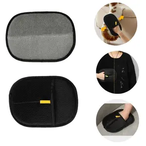 Electrostatic Pet Hair Remover Gloves for Dogs & Cats Reusable Fur Removal Tool for Laund Pet Hair Remover Glove | Electrostatic Deshedding Glove | Reusable Grooming Glove for Cat & Dog Hair | 2-in-1 Cleaning Tool for Furniture, Car Seats