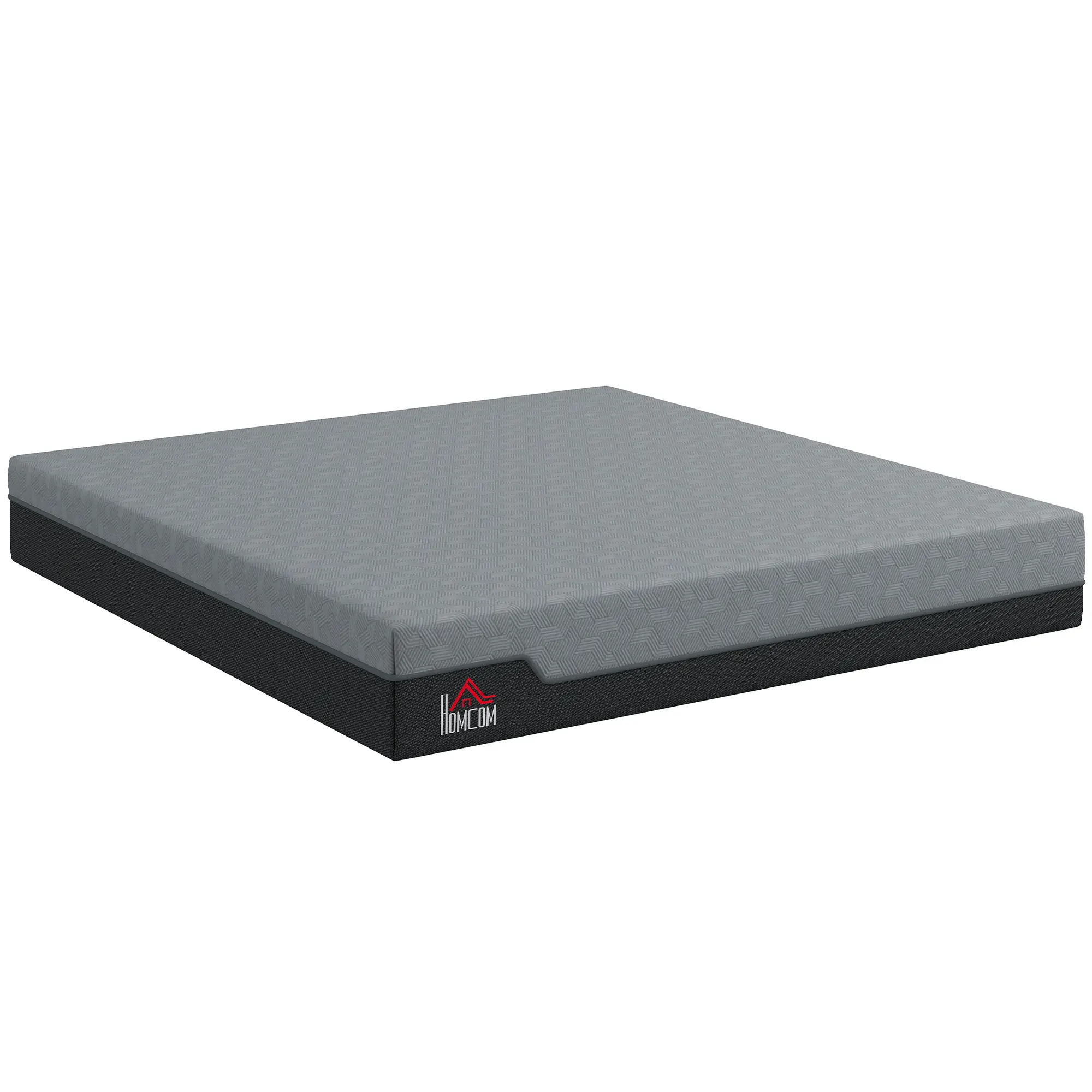 HOMCOM King Mattress, 12 Inch Gel Cooling Memory Foam Mattress for Cool Night Sleep, Graphene Bed in a Box for Pressure Relief, with Washable Cover, Made in USA, CertiPUR-US Certified, Medium Firm