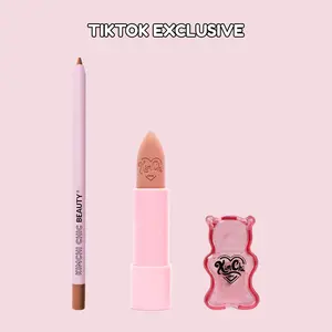 Lip Treat Trio - Lipstick, Lip Liner, and Sharpener Makeup Bundle