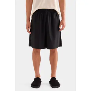 Relaxed Wool Short - Black