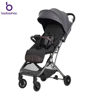 Baobaohao Y3 – Breathable Backrest Baby Stroller, One-Hand Quick Fold, Portable for Air Travel, Four Wheels with Shock Absorption for Comfortable Outings pram 0-36 newborn month
