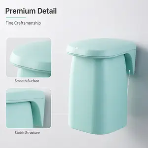 Accessories Organizer Wall-Mounted Magnetic Toothbrush Holder and Cup with Non-Marking Cups Toothbrush Holder