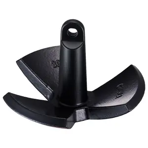fathersdaygift  VEVOR River Anchor, 30 LBS Boat Anchor Cast Iron Black Vinyl-Coated, Marine Grade Mushroom Anchor for Boats Up To 30 ft, Impressive Holding Power in River and Mud Bottom Lakes