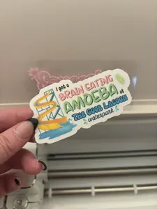 I got a Brain Eating Amoeba at the Goob Lagoon Waterpark Sticker - 2.5 inch x 2 inch - Caseoh's Waterpark
