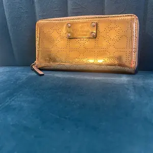 Kate Spade Gold Metro Spade Neda Continental Zip Wallet