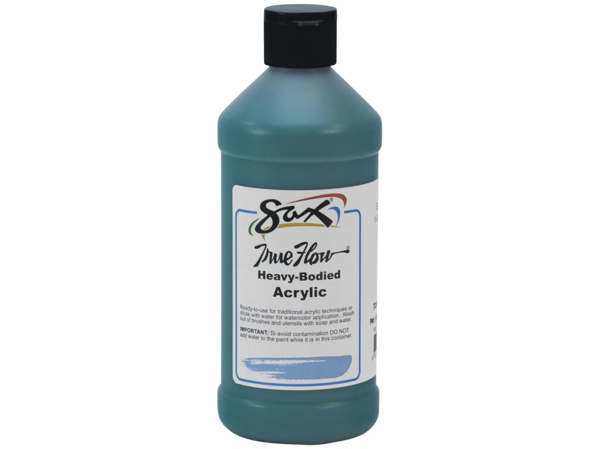 Sax 2019438 1 Pint True Flow Heavy Body Acrylic Paint, Turquoise