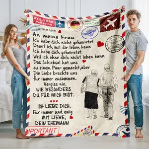 1pc for Wife, Soft Warm Gift, Multi-Purpose Camping Travel Blanket, Office Living Room Bedroom Cover, Multifunctional Blanket