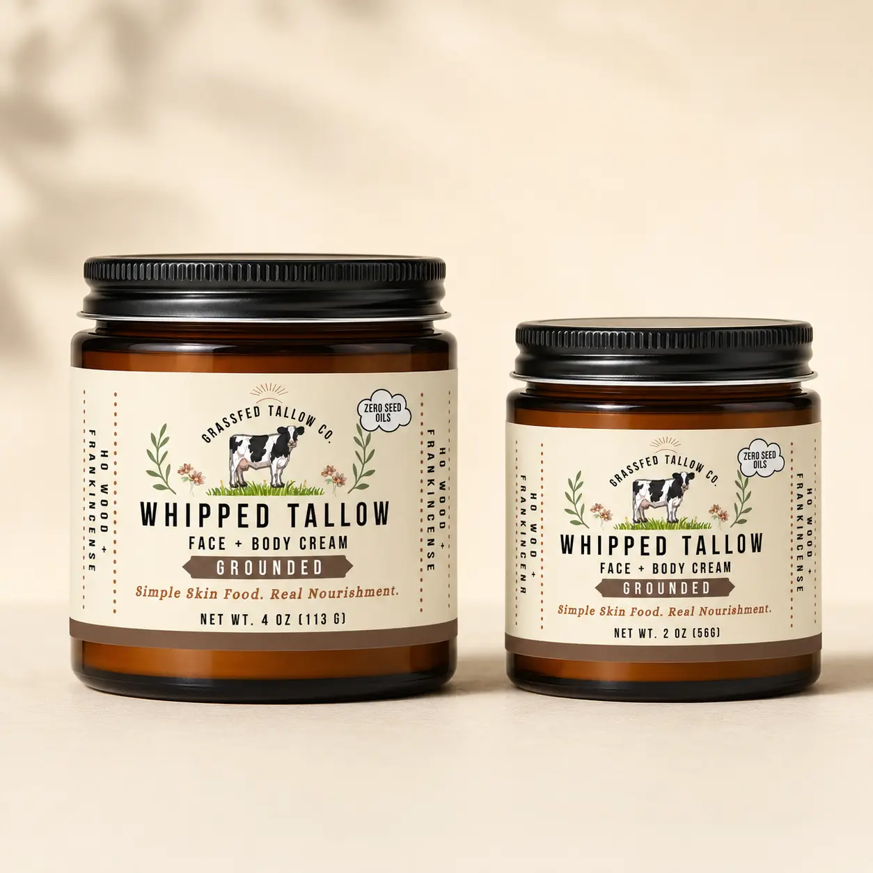 Ho Wood + Frankincense Whipped Tallow Balm (Grounded)
