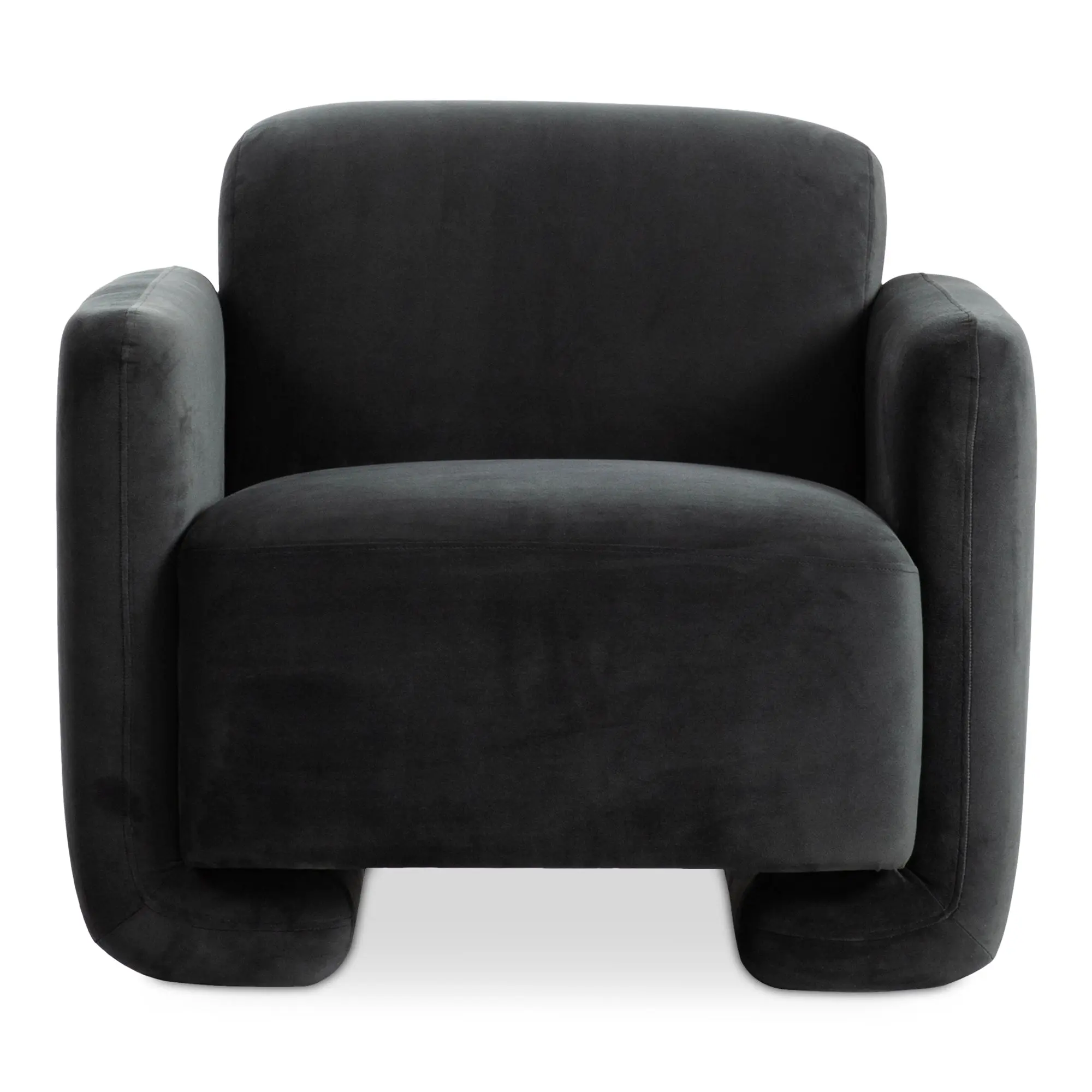 Moes Home Slipper Chairs Fallon Grey  Contemporary Furniture