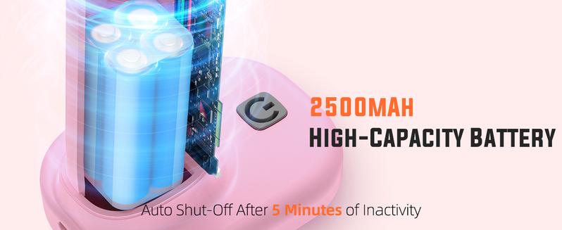 Katerk Cordless Hot Glue Gun Kit, 30s Fast Heating, Mini Glue Gun with 20 Glue Sticks, Compact & Portable with 2500mAh Built-in Battery, Auto Shut-Off, Ideal for DIY, School Crafts & Repairs