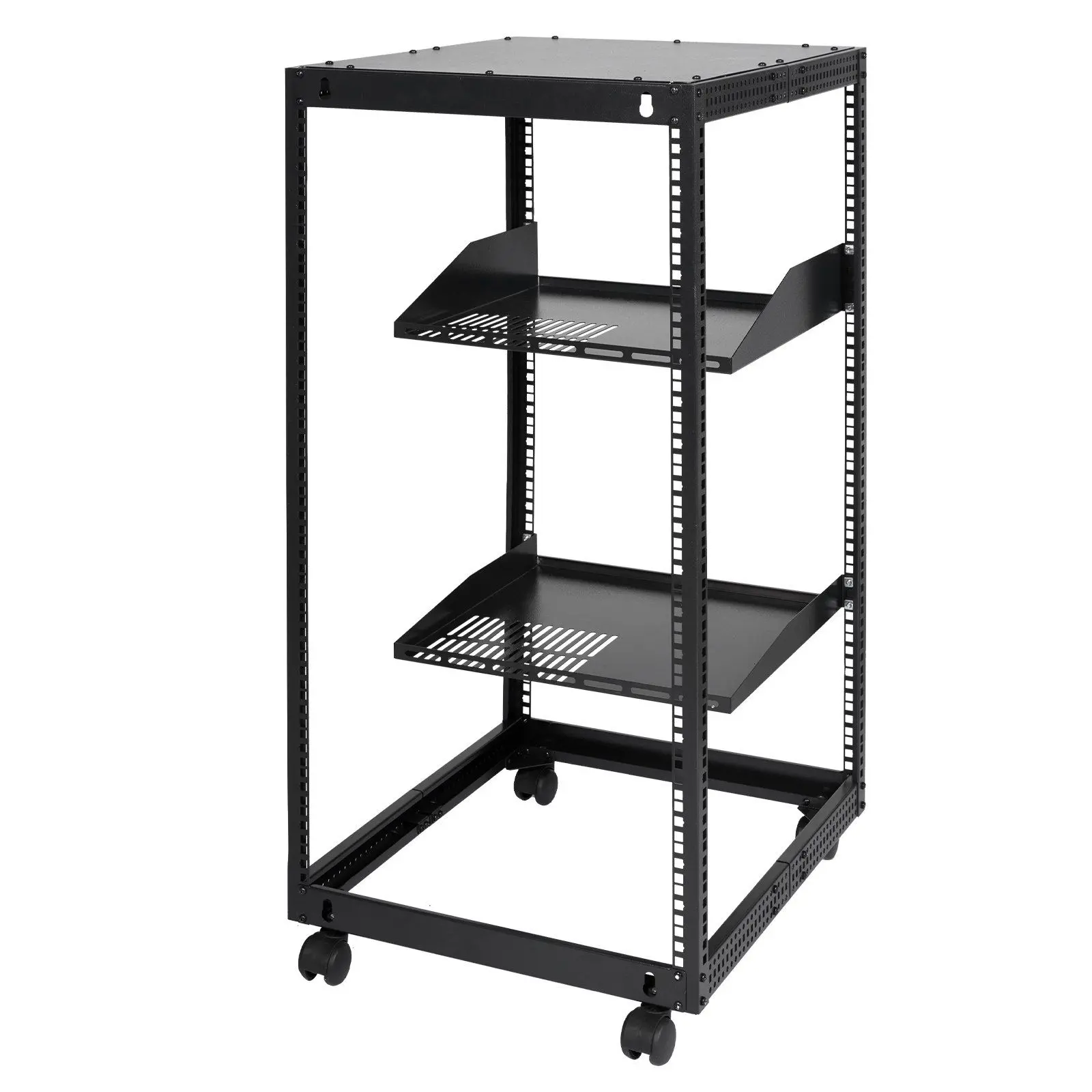vevor 20U Open Frame Server Rack, 15''-40'' Adjustable Depth, Free ...