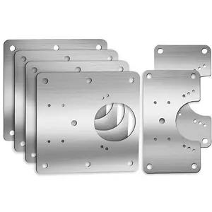 6-Piece Stainless Steel Hinge Repair Plate, Cabinet Door Hinge Repair Bracket, with Screw Installation Accessories, Kitchen Furniture Repair Kit