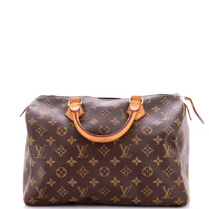 Pre-owned Louis Vuitton Canvas Coated Top Handle Bags Speedy Handbag Monogram Canvas 30 by Rebag