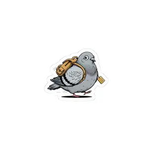 Silly Goose Pigeon Sticker, silly goose meme, wholesome meme vinyl kiss-cut