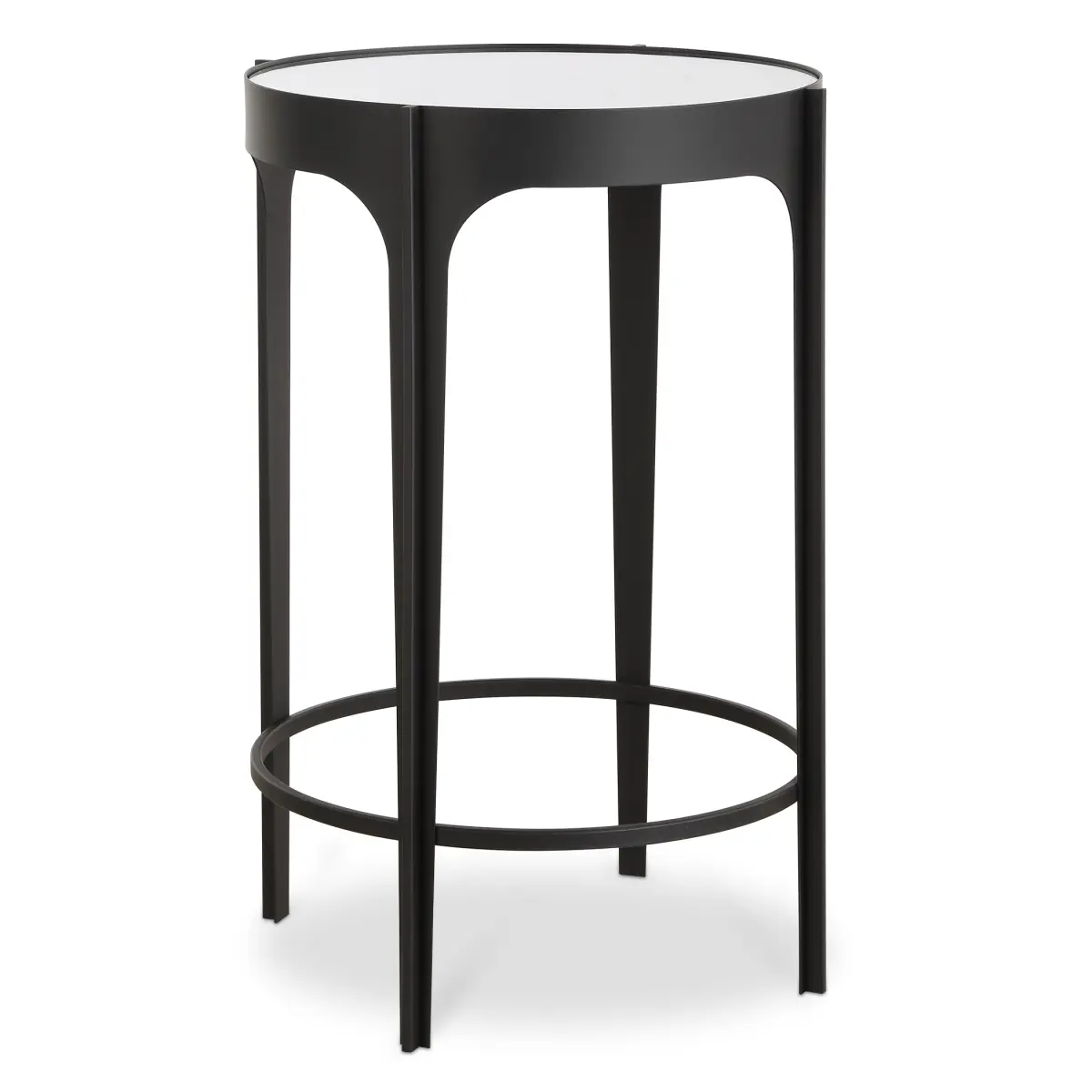 Extreme Sheer Iron Accent Table, Modern Pedestal Table, W23039, 16x24x16 in., Modern Pedestal Tables
