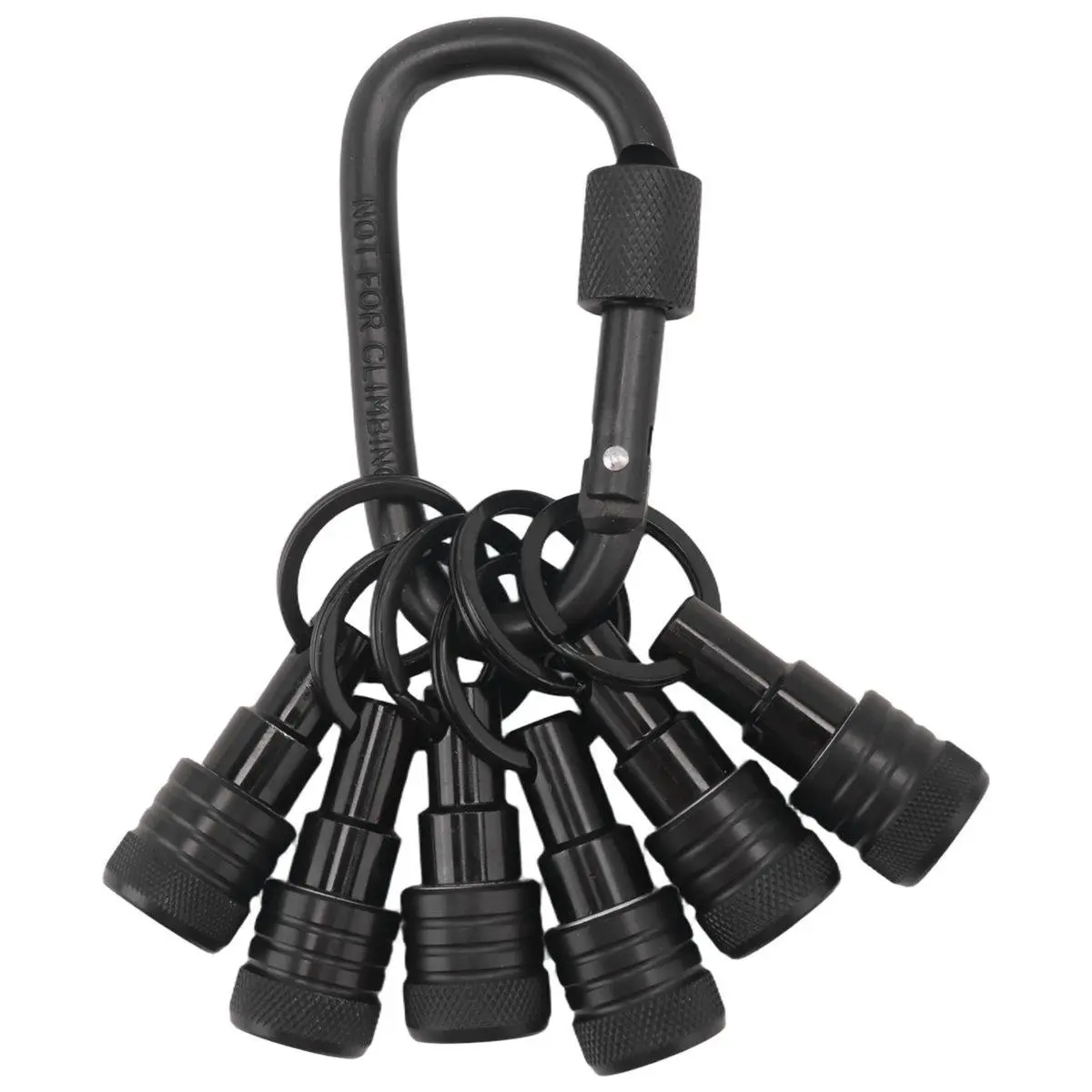 6PCS 1/4-Inch Hex Shank Bit Holder Keychains, Quick-Change Design for Nut Drivers, Screwdrivers & Drill Bits (Home & Party Supply, Party Bag Gift Accessory)