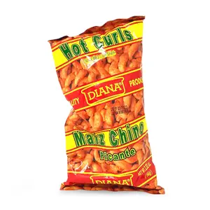Ambient Crunchy Hot Corn Curls, Spicy BBQ-Flavored Puffed Corn Snack, 1.83oz