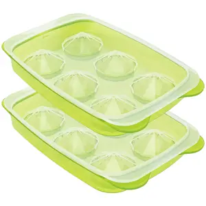 Diamond Ice Cube Tray with Lid 2, Pack