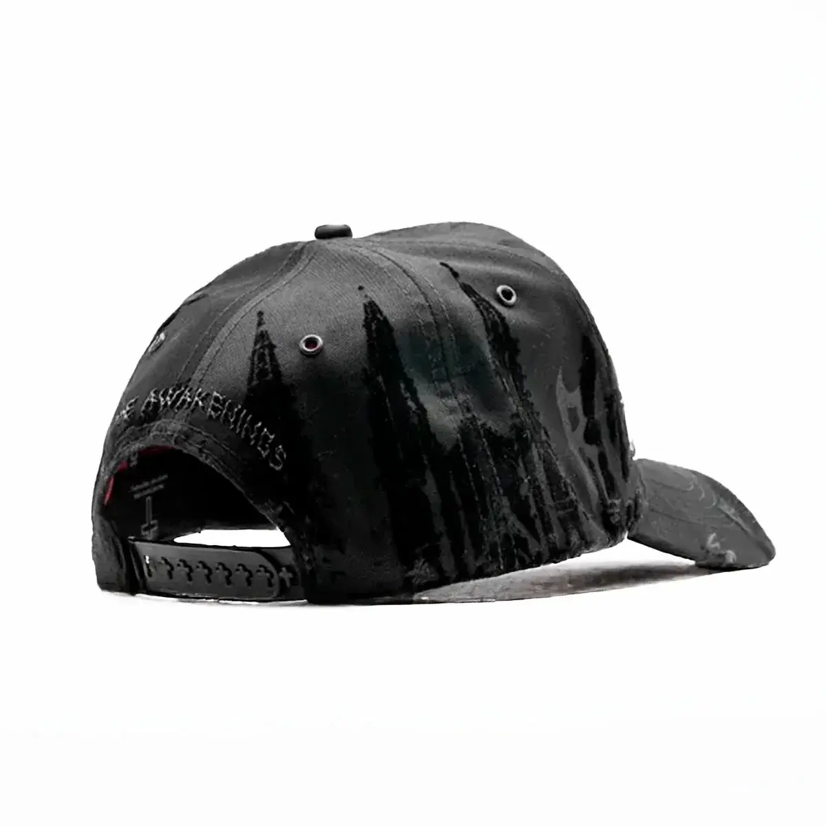 Rude Awakenings Cathedral Snapback Cap – Black Tonal Embroidered