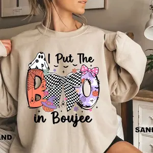 11” Direct to Film Transfer - Ready to Ship - I Put the Boo in Boujee