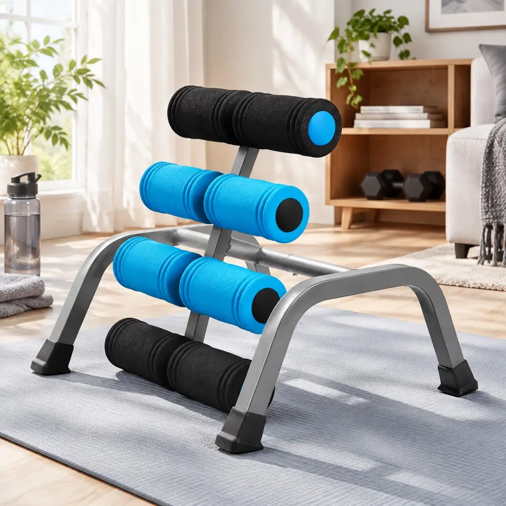 Mini Inversion Table with Rollers | Spinal Decompression & Back Extension Machine, Relieve Back Pain, Easy to Assemble, Ideal for Home Gym