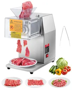 【Summervibes】VEVOR Meat Cutter Machine,  850W Meat Slicer, 551 lb/h Commercial Meat Cutting Machine Stainless Steel, 5 mm Thickness, Detachable Blades, Electric Food Slicer for Home Kitchen Restaurant Supermarket