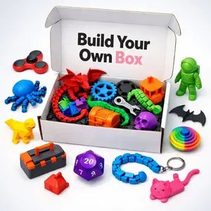 *Lives Only* Build-A-Box 3D Printed Articulated Figures, Fidgets and More!
