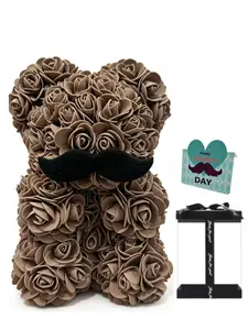 Father's Day Gift Handmade Teddy Bear, Birthday Present for Dad, Elderly Gift Box Set, Perfect Father's Day Souvenir, Unique Keepsake