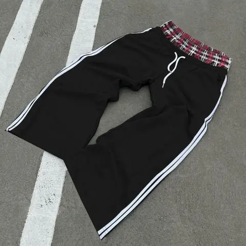 Men's   Plaid       Straight Leg Pants, Regular Fit Casual Fashion Comfy Trousers for Daily Wear, Men's Bottoms for All Seasons, Casual Streetwear Trousers