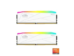 V-COLOR DDR5 TUF GAMING ALLIANCE Manta XFinity 64GB (32GBx2) 6400MHz CL32 1.4V AMD EXPO SK Hynix Original IC RGB Gaming Desktop Upgrade RAM Memory Module White (GTMXFAL3264832WWK)