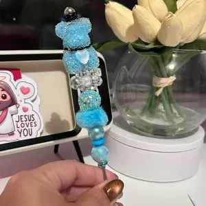 Blue Pokey Wand, Vinyl Tool Purple 6 Inches Beadable Weeding Tool for Pokey Craft Projects Essential Crafting Accessory