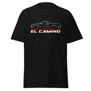 Premium T-Shirt For El Camino 1981 Car Enthusiast Grandpa Dad Son Birthday Gift Men's Tee Classic Cotton